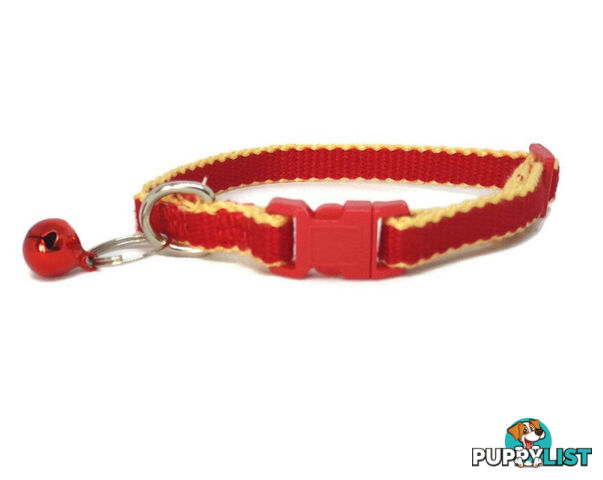 100% Pure Bamboo Fibre Cat Collar Plastic Buckle - Moondidley Pets - MDPCOLCATPNK