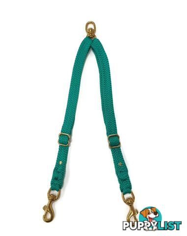 2 Dog Coupler Two Way Twin Walking Lead No Stitching - Yarnix - YNXCOUP-20-PUR