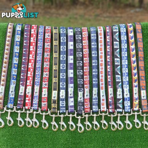 AFL Dog Leads, Footy - Aussie Rules - Moondidley Pets - MDPLDAFLGRCA