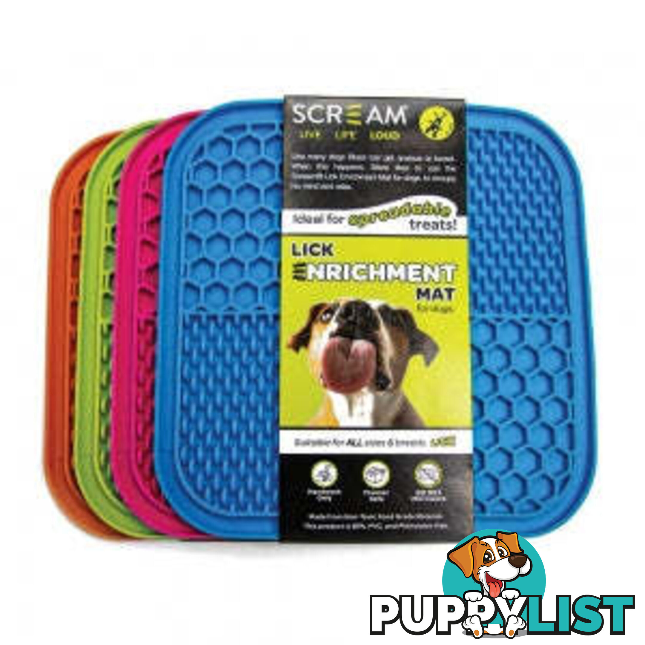 Lick Enrichment Mat - Scream - PPP-49-SLM04856