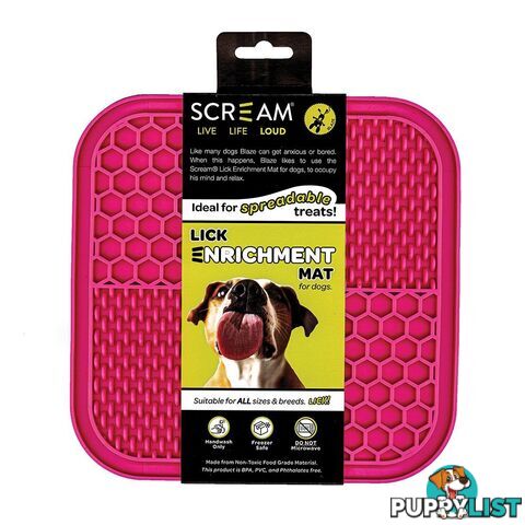 Lick Enrichment Mat - Scream - PPP-49-SLM04856