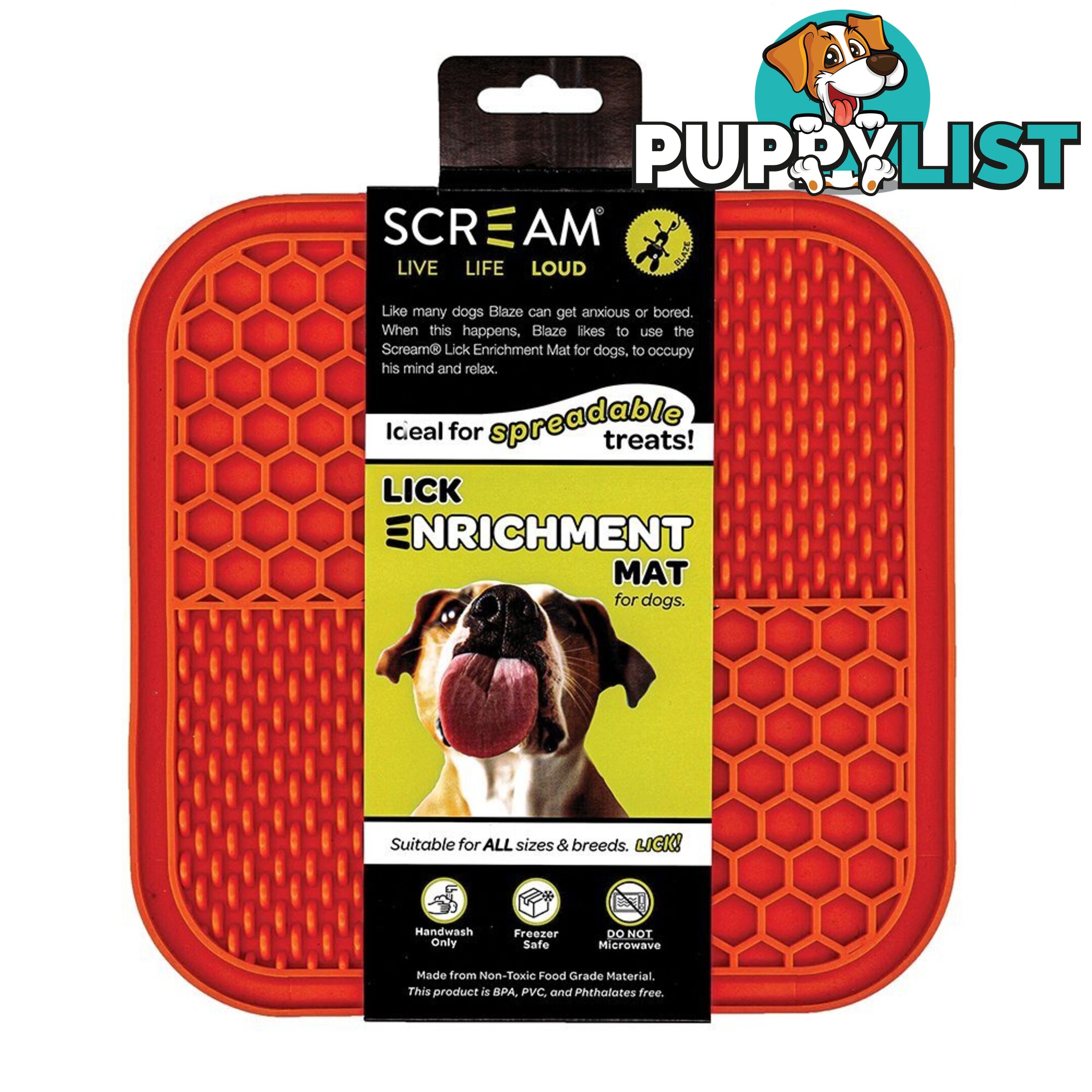 Lick Enrichment Mat - Scream - PPP-49-SLM04856