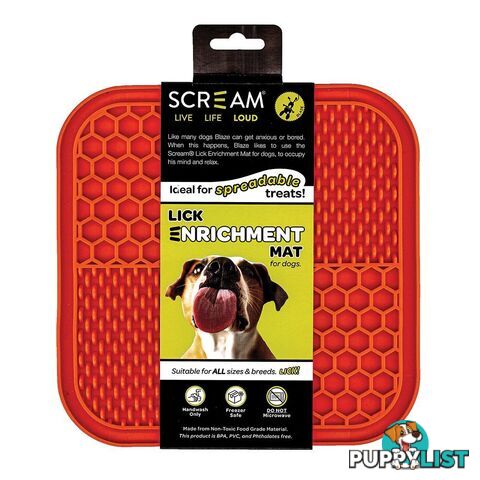 Lick Enrichment Mat - Scream - PPP-49-SLM04856