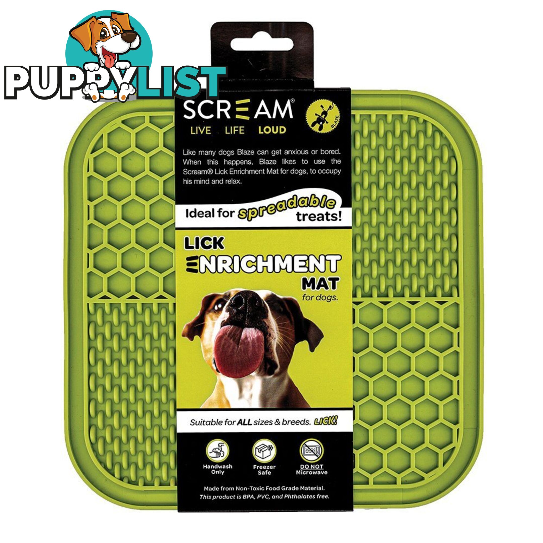 Lick Enrichment Mat - Scream - PPP-49-SLM04856