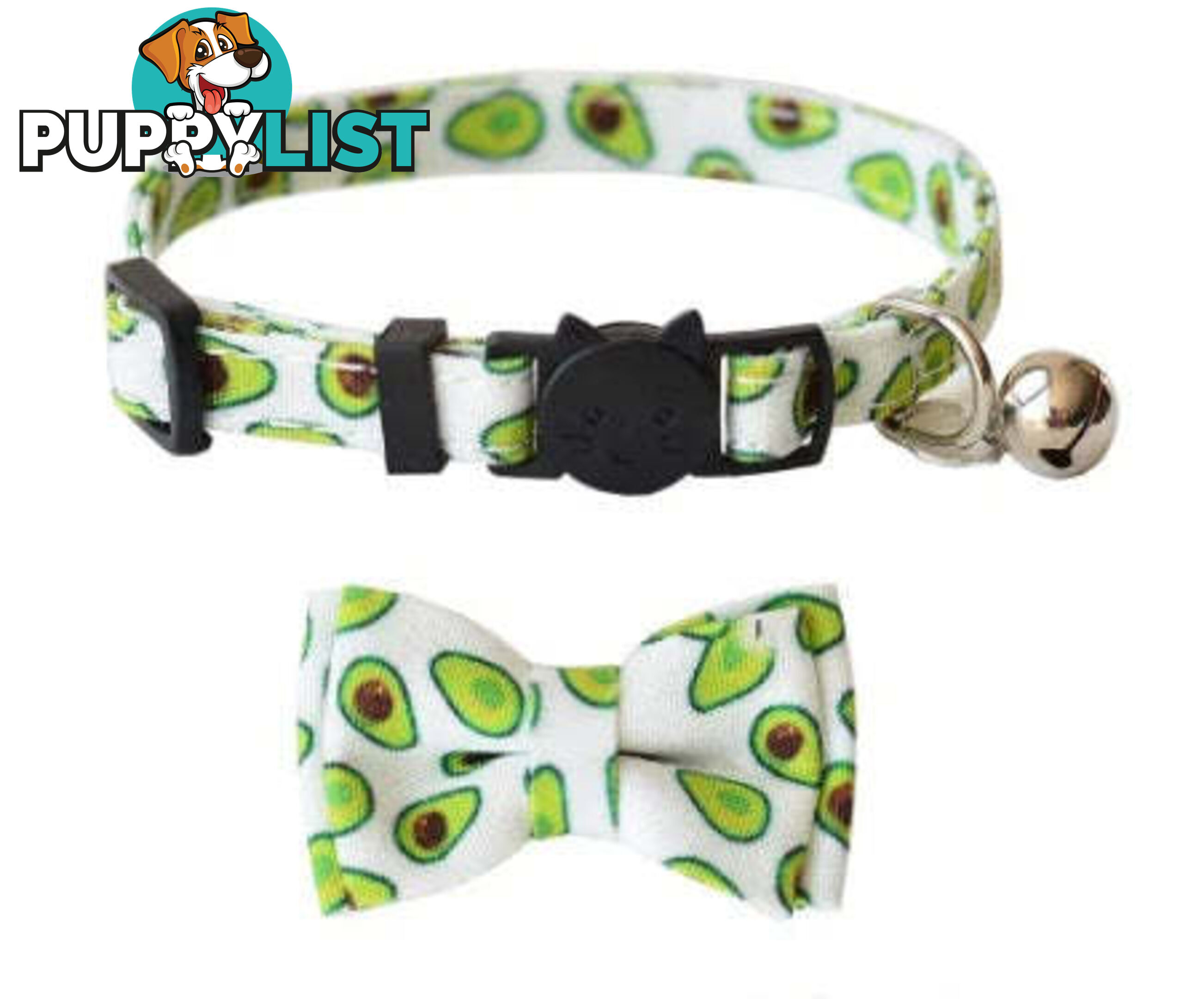 Breakaway Cat Collar & Bow Tie / XS - Hand Made by The Bark Side - TBSBRKXSSUM