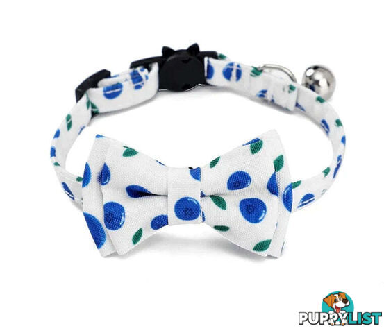 Breakaway Cat Collar & Bow Tie / XS - Hand Made by The Bark Side - TBSBRKXSSUM