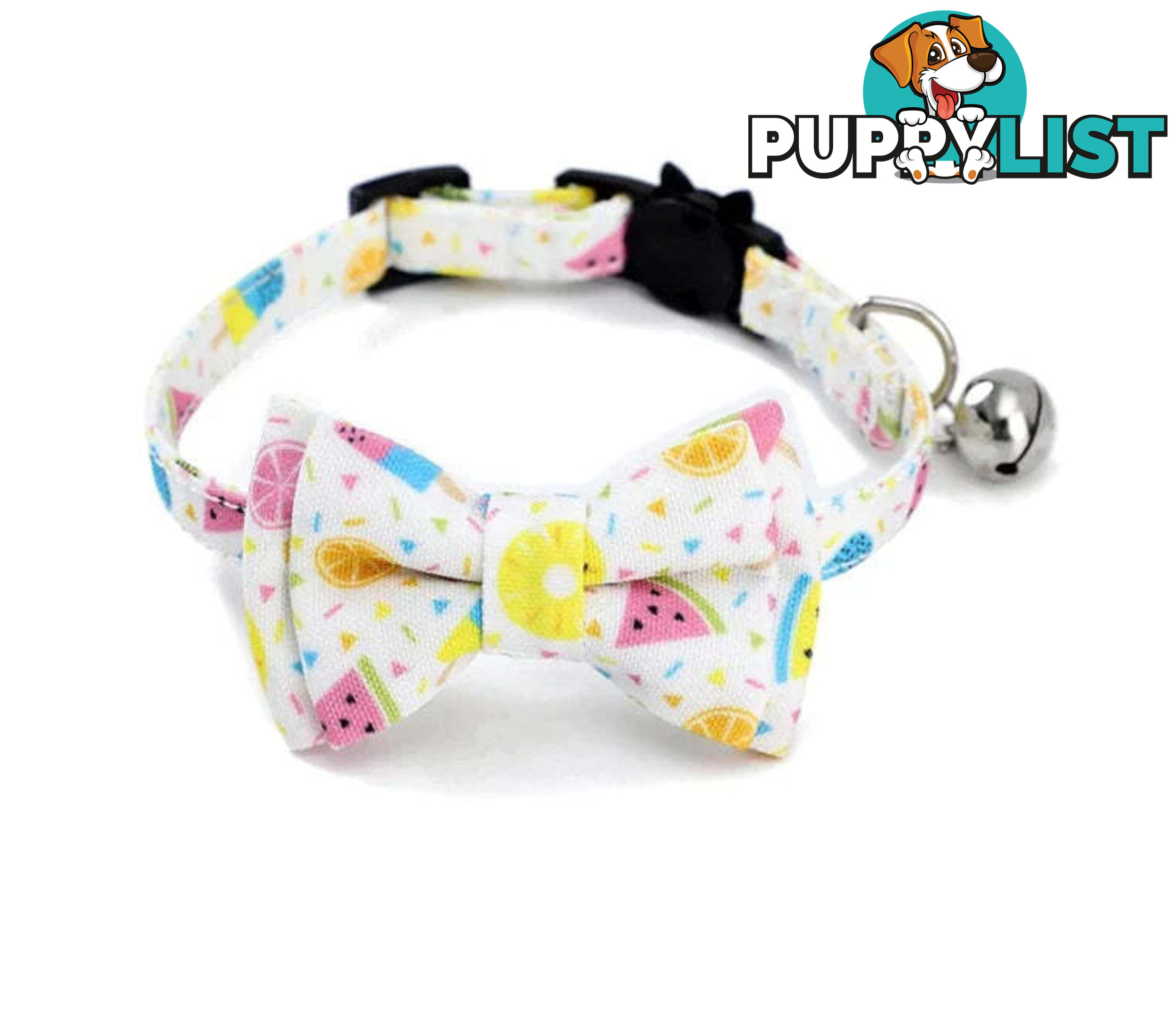 Breakaway Cat Collar & Bow Tie / XS - Hand Made by The Bark Side - TBSBRKXSSUM