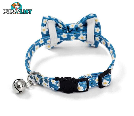 Breakaway Cat Collar & Bow Tie / XS - Hand Made by The Bark Side - TBSBRKXSSUM
