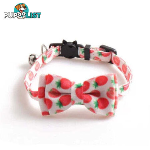 Breakaway Cat Collar & Bow Tie / XS - Hand Made by The Bark Side - TBSBRKXSSUM