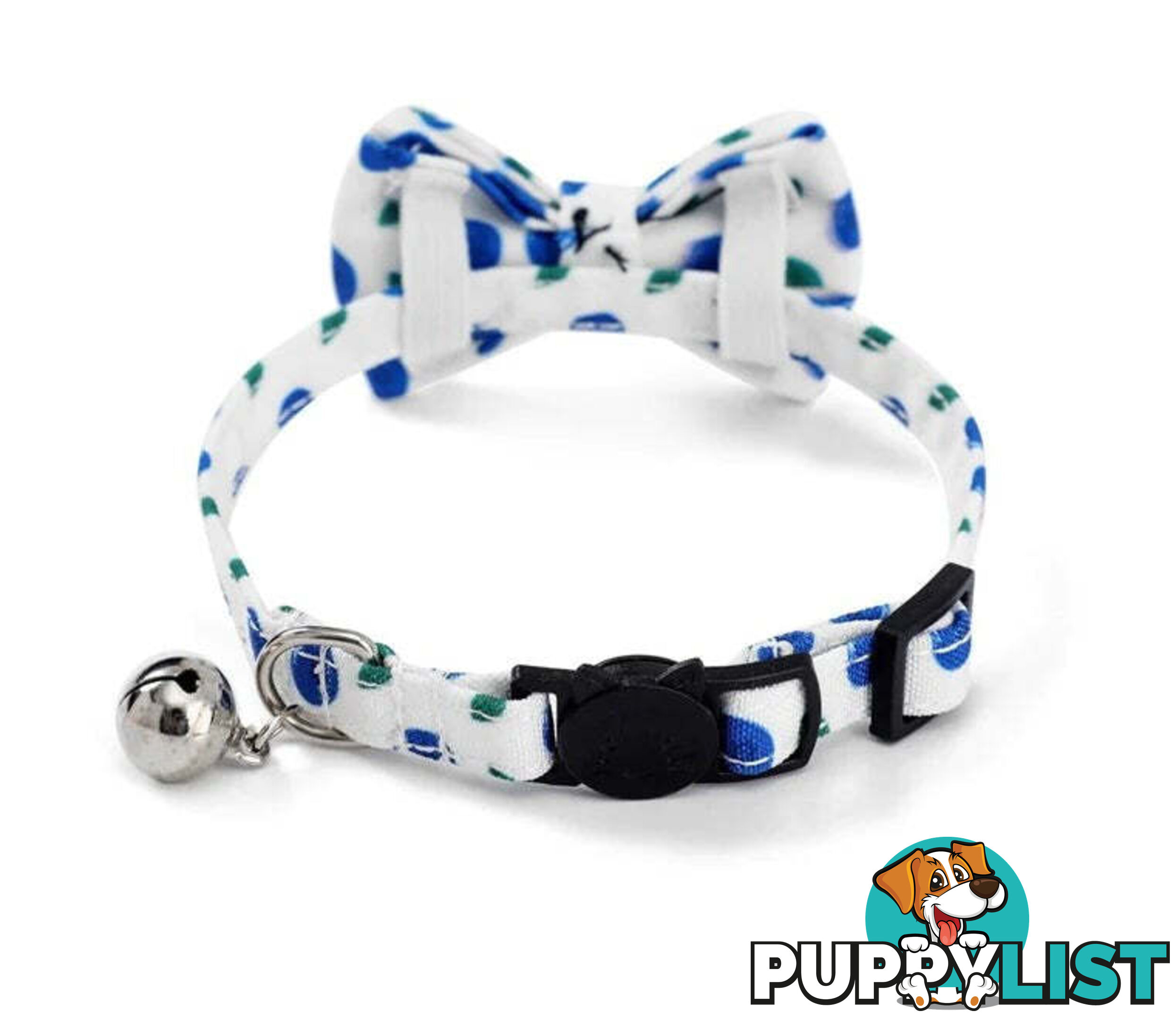 Breakaway Cat Collar & Bow Tie / XS - Hand Made by The Bark Side - TBSBRKXSSUM