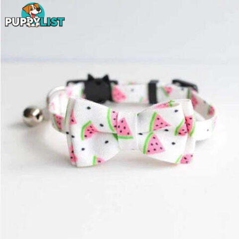 Breakaway Cat Collar & Bow Tie / XS - Hand Made by The Bark Side - TBSBRKXSSUM