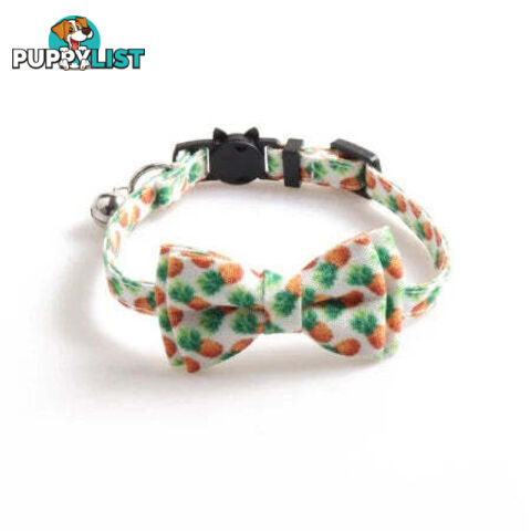 Breakaway Cat Collar & Bow Tie / XS - Hand Made by The Bark Side - TBSBRKXSSUM