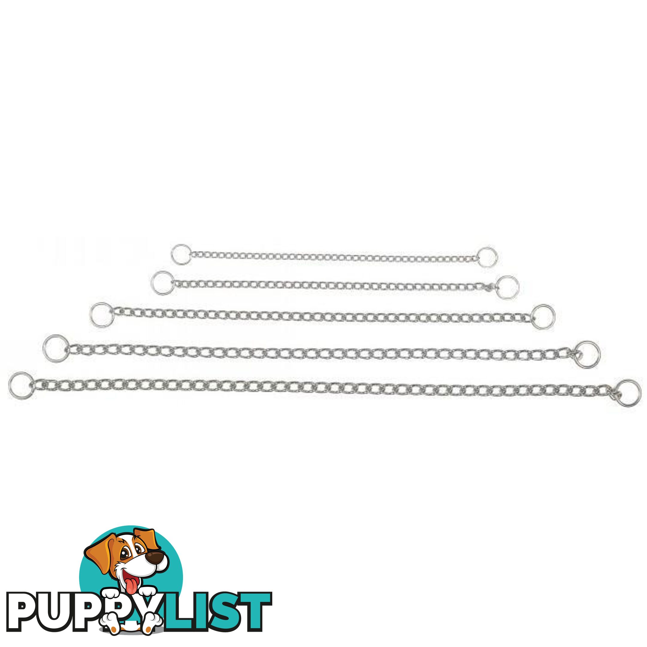 Dog Collar Chain Correction Choke Chrome Prestige - PPP-CP-2520