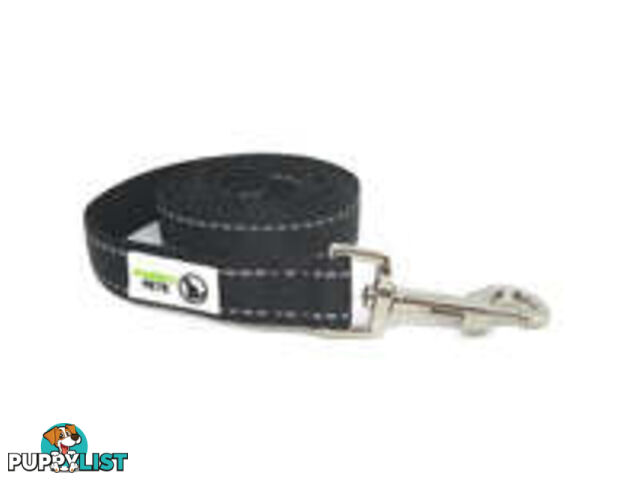 10m Long Nylon w/Reflective Stitching Dog Lead - Moondidley Pets - MDPLDREFLPNK2510