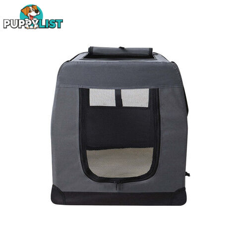 i.Pet Pet Carrier Soft Crate Dog Cat Travel 82x58CM Portable Foldable Car XL - PET-CARRIER-XL-GR