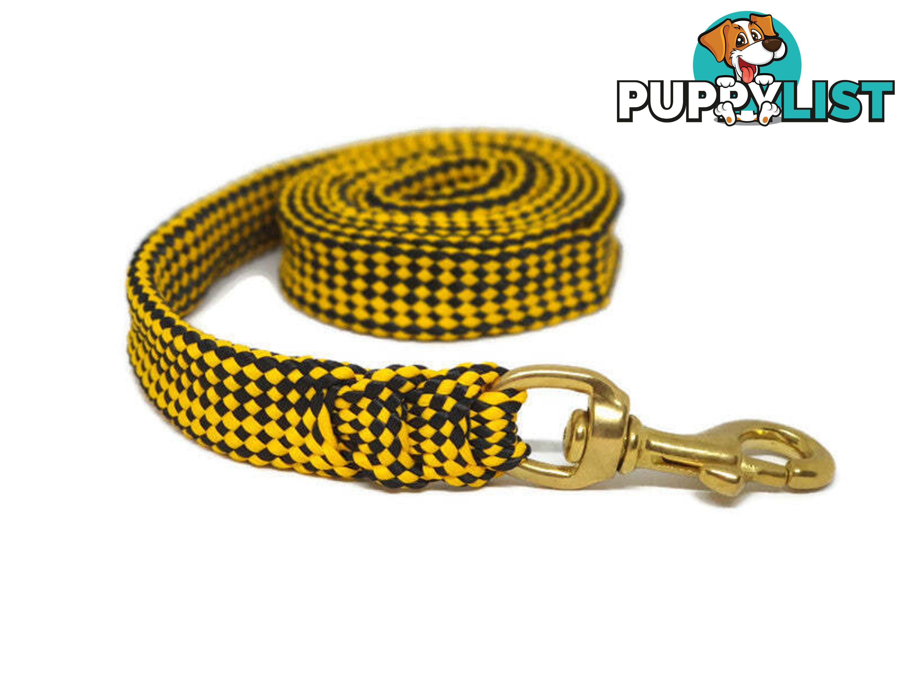 1.8m to 10m Long Dog Lead No Stitching Tough Yarnix 20mm Wide - YNXLD203BRREDGRN