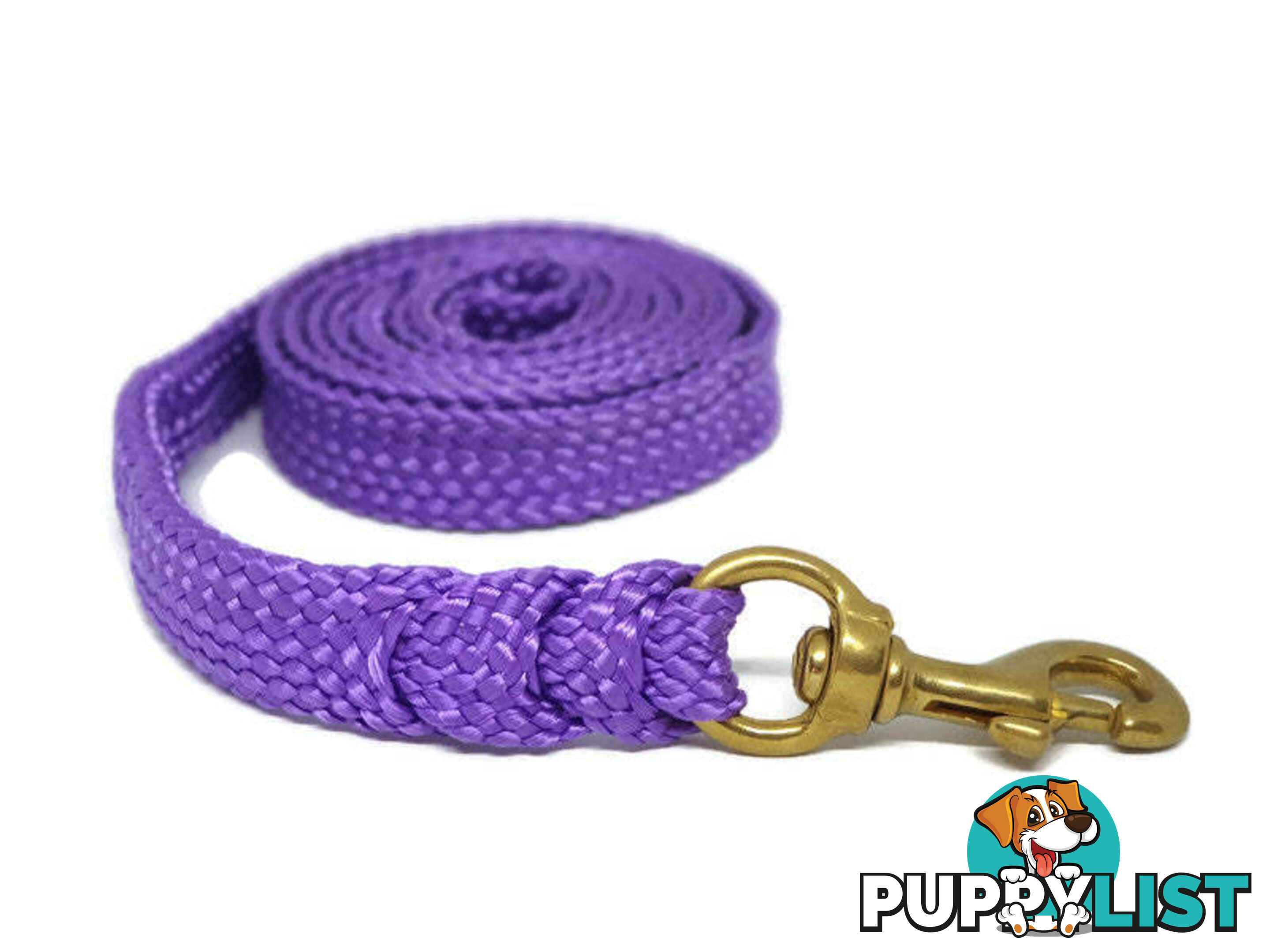 1.8m to 10m Long Dog Lead No Stitching Tough Yarnix 20mm Wide - YNXLD203BRREDGRN