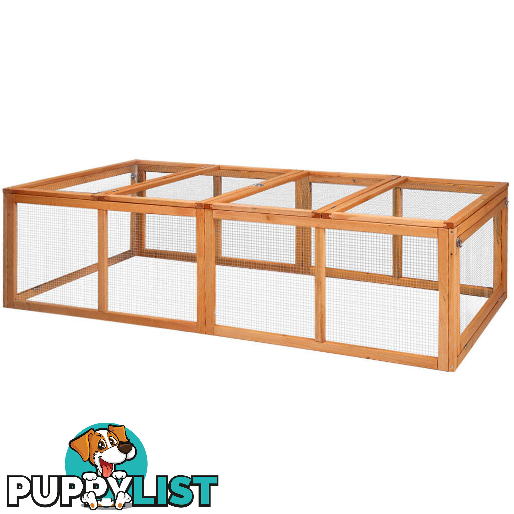 i.Pet Chicken Coop Rabbit Hutch 180cm Extra Large Wooden Chicken House Run XL Hen Cage - PET-GT-RR-4