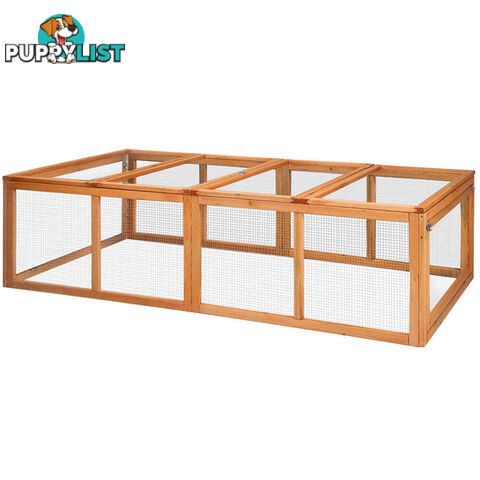 i.Pet Chicken Coop Rabbit Hutch 180cm Extra Large Wooden Chicken House Run XL Hen Cage - PET-GT-RR-4