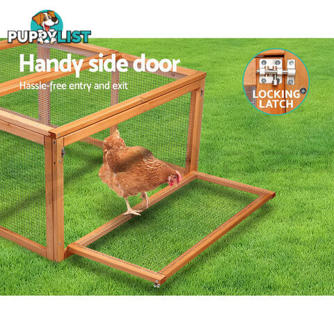 i.Pet Chicken Coop Rabbit Hutch 180cm Extra Large Wooden Chicken House Run XL Hen Cage - PET-GT-RR-4