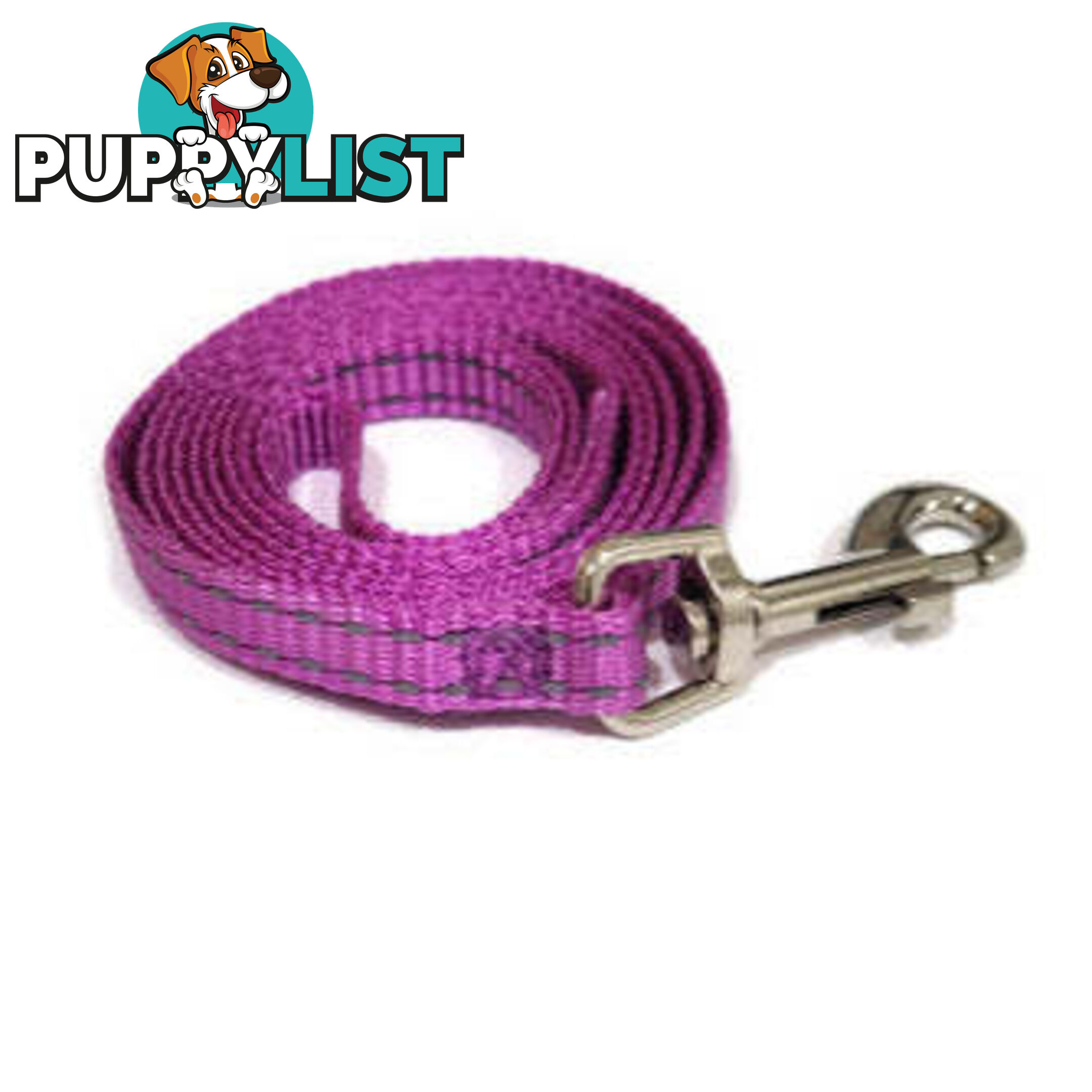 Lead Puppy / Cat Reflective- Moondidley Pets - MDPLDPUPBLK