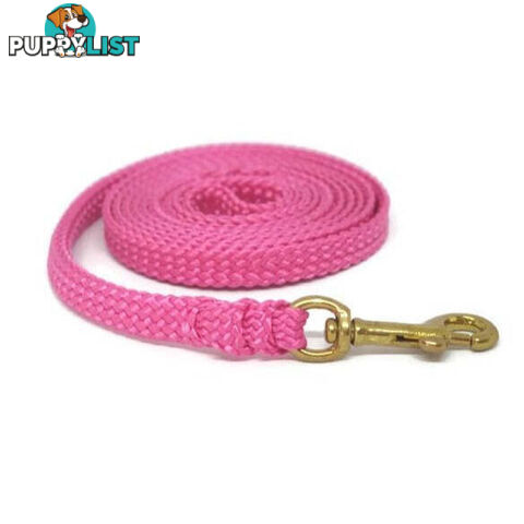 1.8m to 10m Long Dog Lead No Stitching Tough Yarnix 10mm Wide - YNXLD10-3-PNK-SS