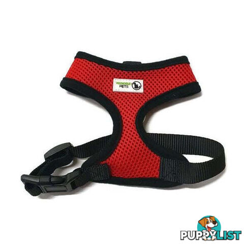 Pet Harness Soft Air Mesh Padded Adjustable  - Moondidley Pets - MDPHARMESMLBL