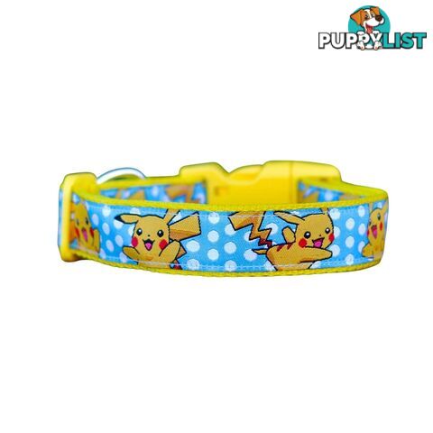 Pikachu Dog Collar / Pokemon - Hand Made by The Bark Side - TBSPIKM