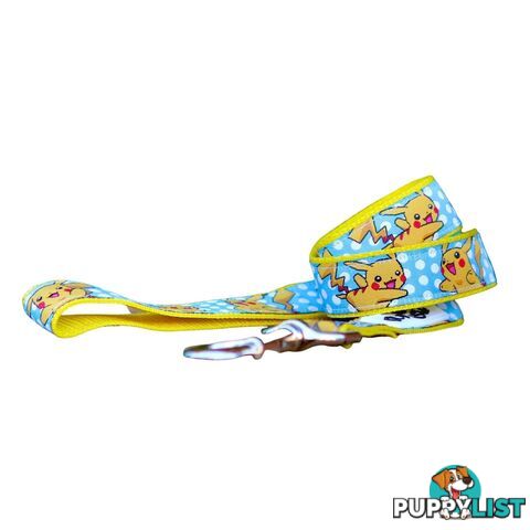 Pikachu Dog Lead / Pokemon / Dog Leash - Hand Made by The Bark Side - TBSLDPIK251.5