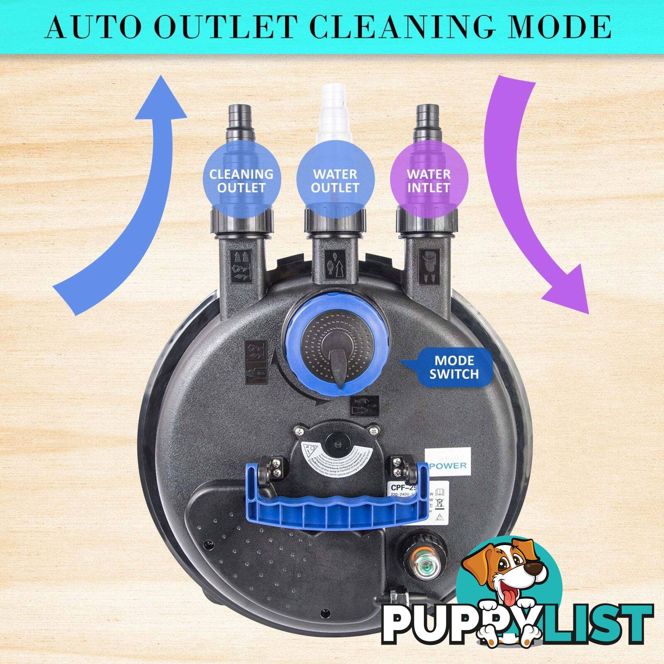 Aquarium Garden UV Light Pond Filter Set 10000L/H - V274-AQ-CPF250-15