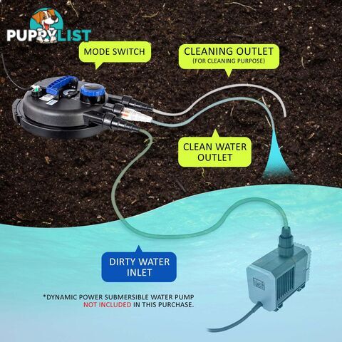 Aquarium Garden UV Light Pond Filter Set 10000L/H - V274-AQ-CPF250-15