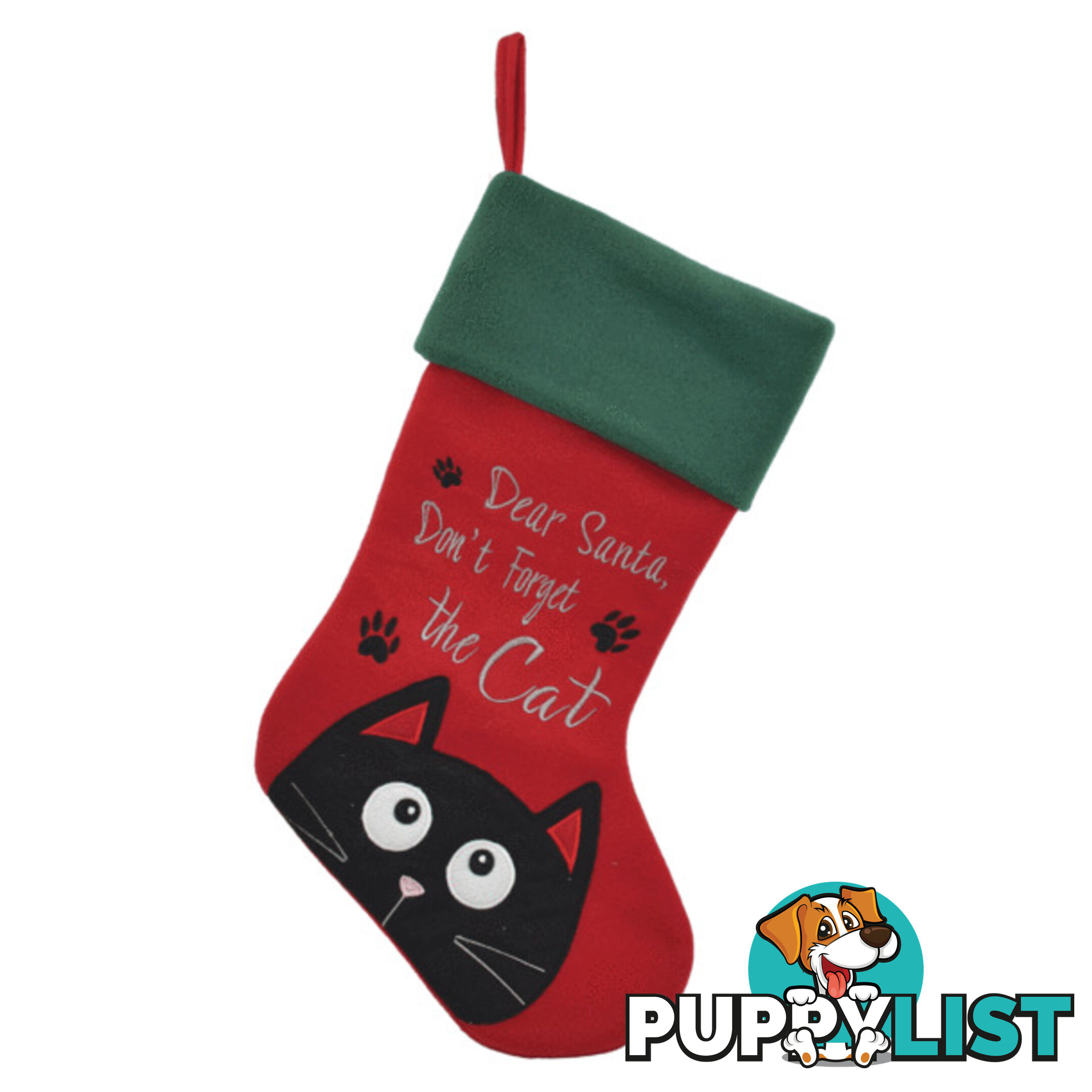 Christmas Stocking Cat 45cm - Prestige Pets - PPP93-PCS04645