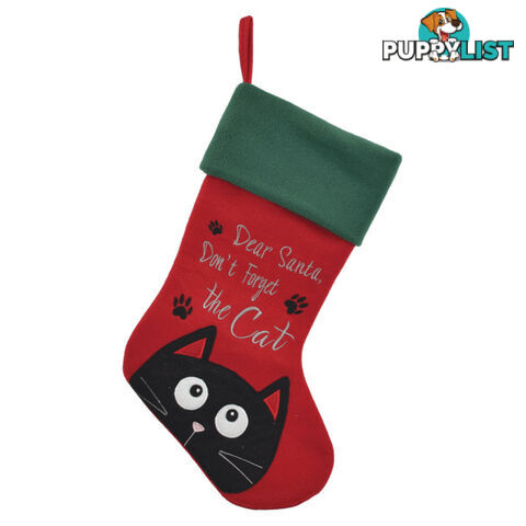 Christmas Stocking Cat 45cm - Prestige Pets - PPP93-PCS04645