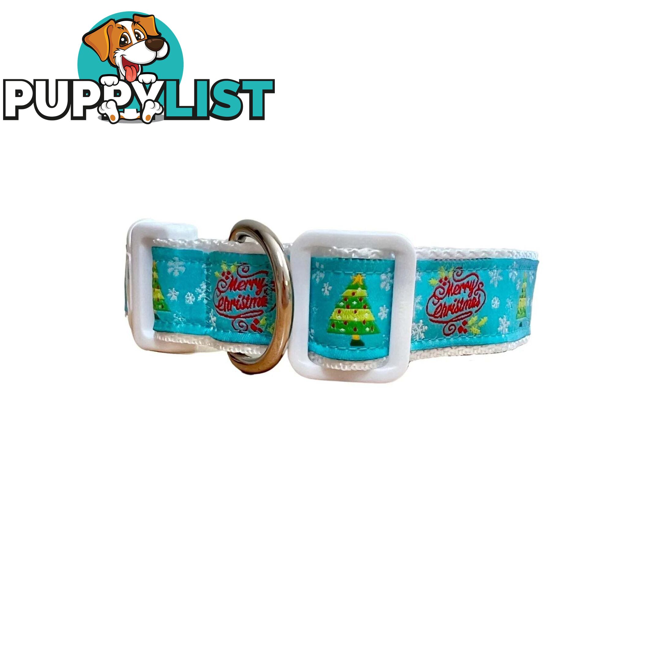 Christmas Dog Collar / Reindeer / Santa / XS - L - Hand Made by The Bark Side - TBSCHRSMLHO