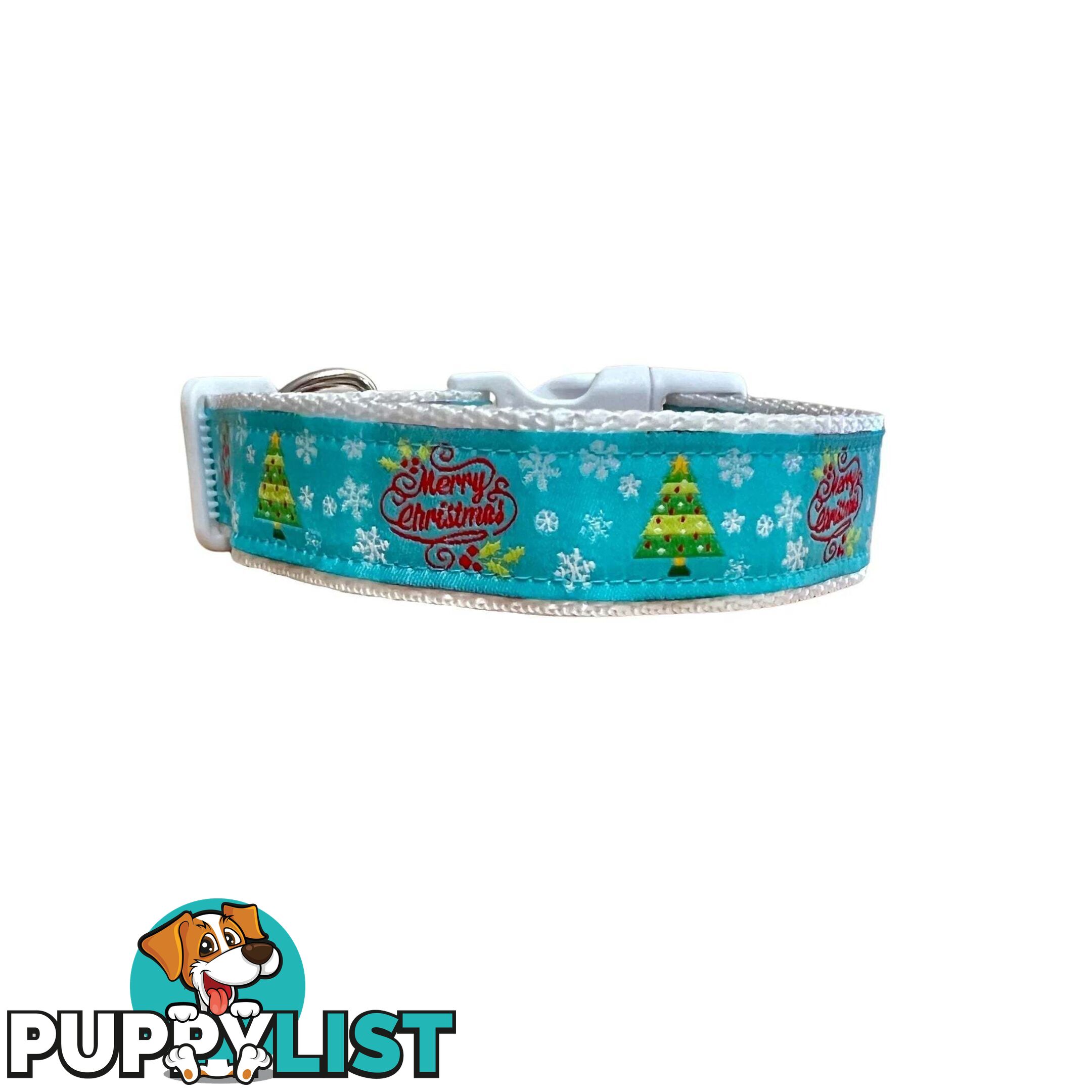 Christmas Dog Collar / Reindeer / Santa / XS - L - Hand Made by The Bark Side - TBSCHRSMLHO