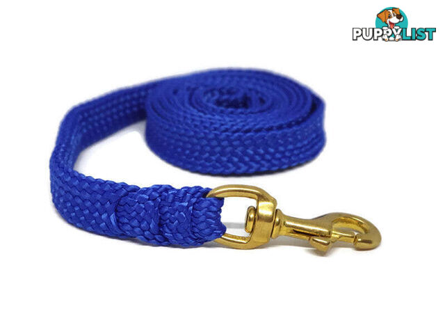 1.8m to 10m Long Dog Lead No Stitching Tough Yarnix 20mm Wide - YNXLD203BRBLK
