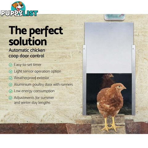 Giantz Automatic Chicken Coop Door Opener - FIK-COOP-DOOR