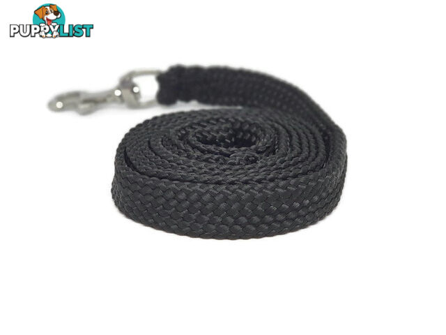 1.8m to 10m Long Dog Lead No Stitching Tough Yarnix 20mm Wide - YNXLD201.8SSREDGRN