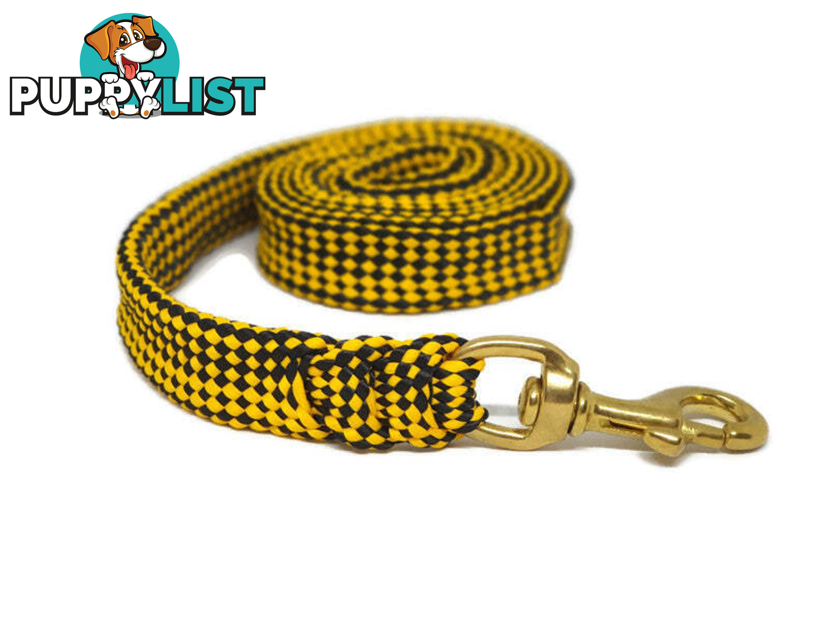 1.8m to 10m Long Dog Lead No Stitching Tough Yarnix 20mm Wide - YNXLD201.8SSREDGRN