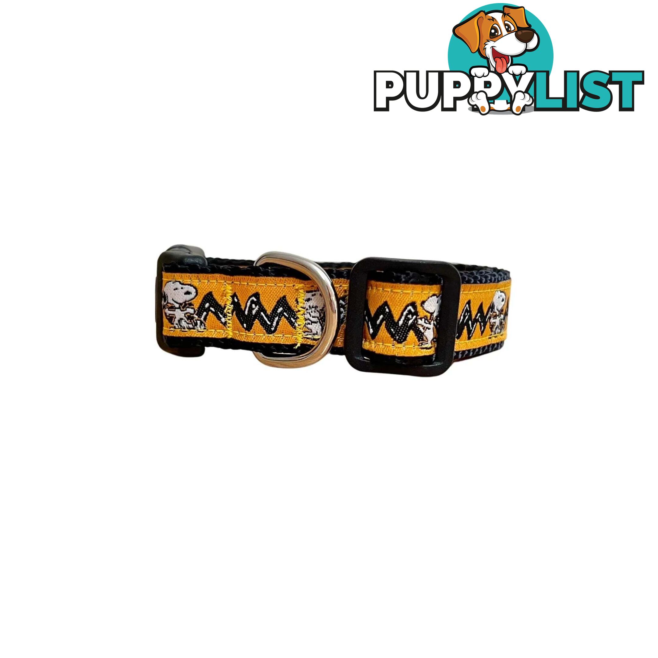 Snoopy Dog Collar - Hand Made by The Bark Side - TBSSNOOPSML
