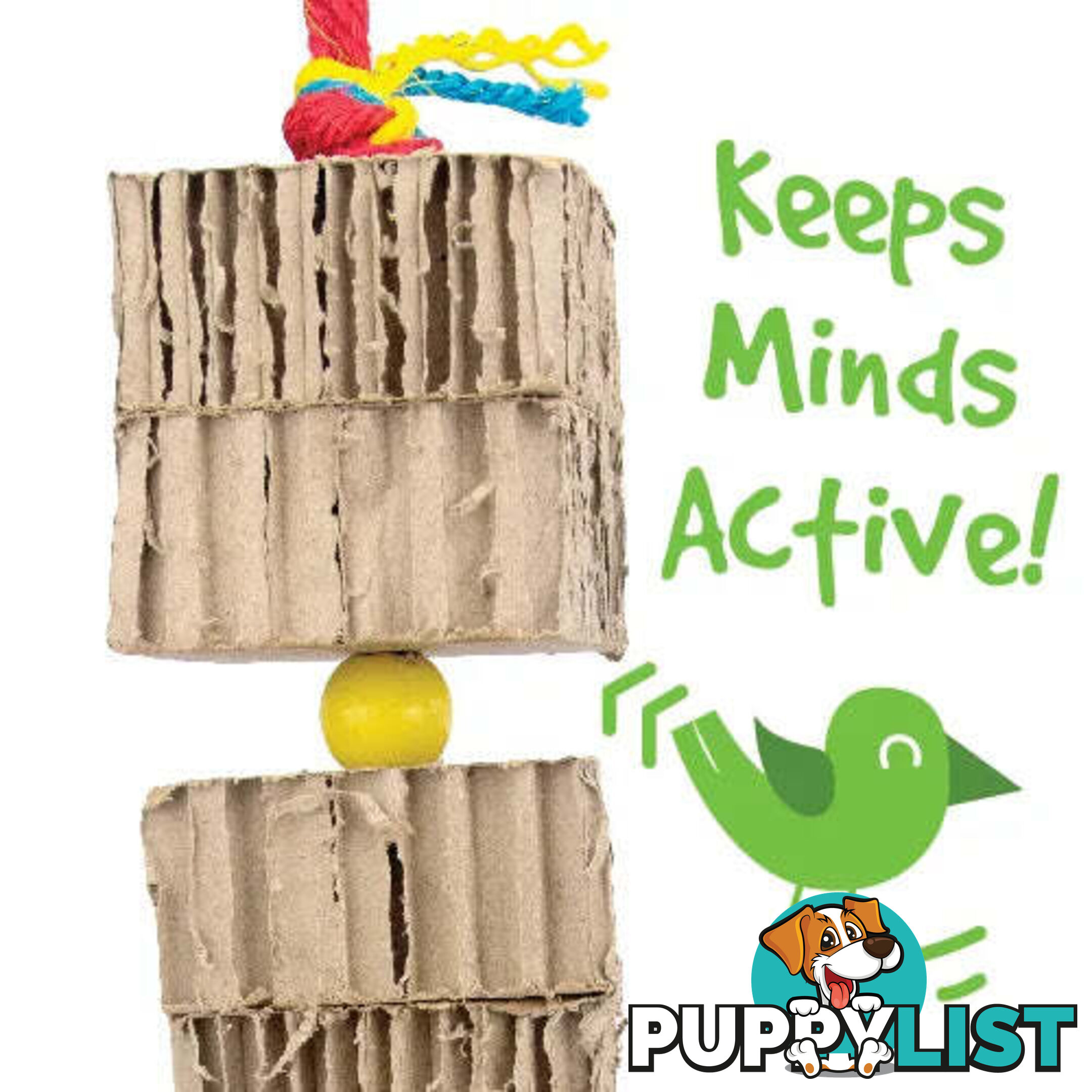 BIRD TOY DESTRUCTIVE - SHREDZ CARDBOARD TOWER X 3 & X 4 - BAINBRIDGE - BB-A8388