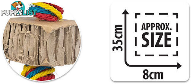 BIRD TOY DESTRUCTIVE - SHREDZ CARDBOARD TOWER X 3 & X 4 - BAINBRIDGE - BB-A8388