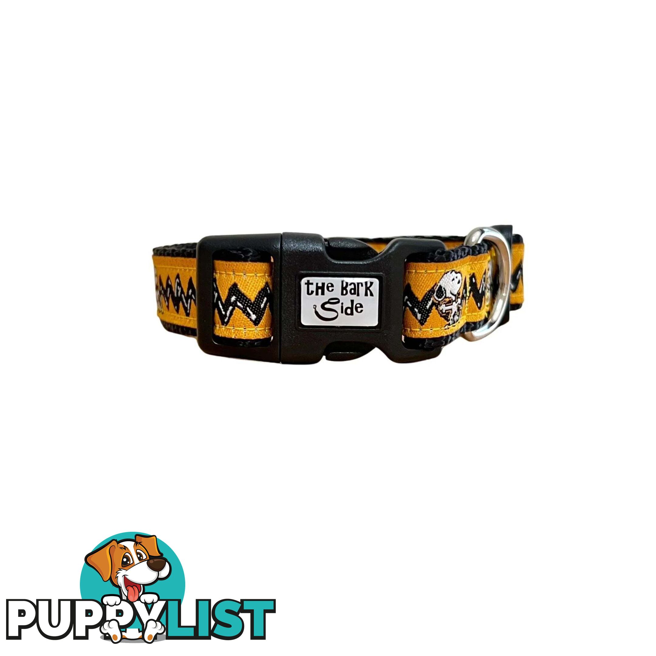 Snoopy Dog Collar - Hand Made by The Bark Side - TBSSNOOPLGE