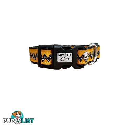 Snoopy Dog Collar - Hand Made by The Bark Side - TBSSNOOPLGE