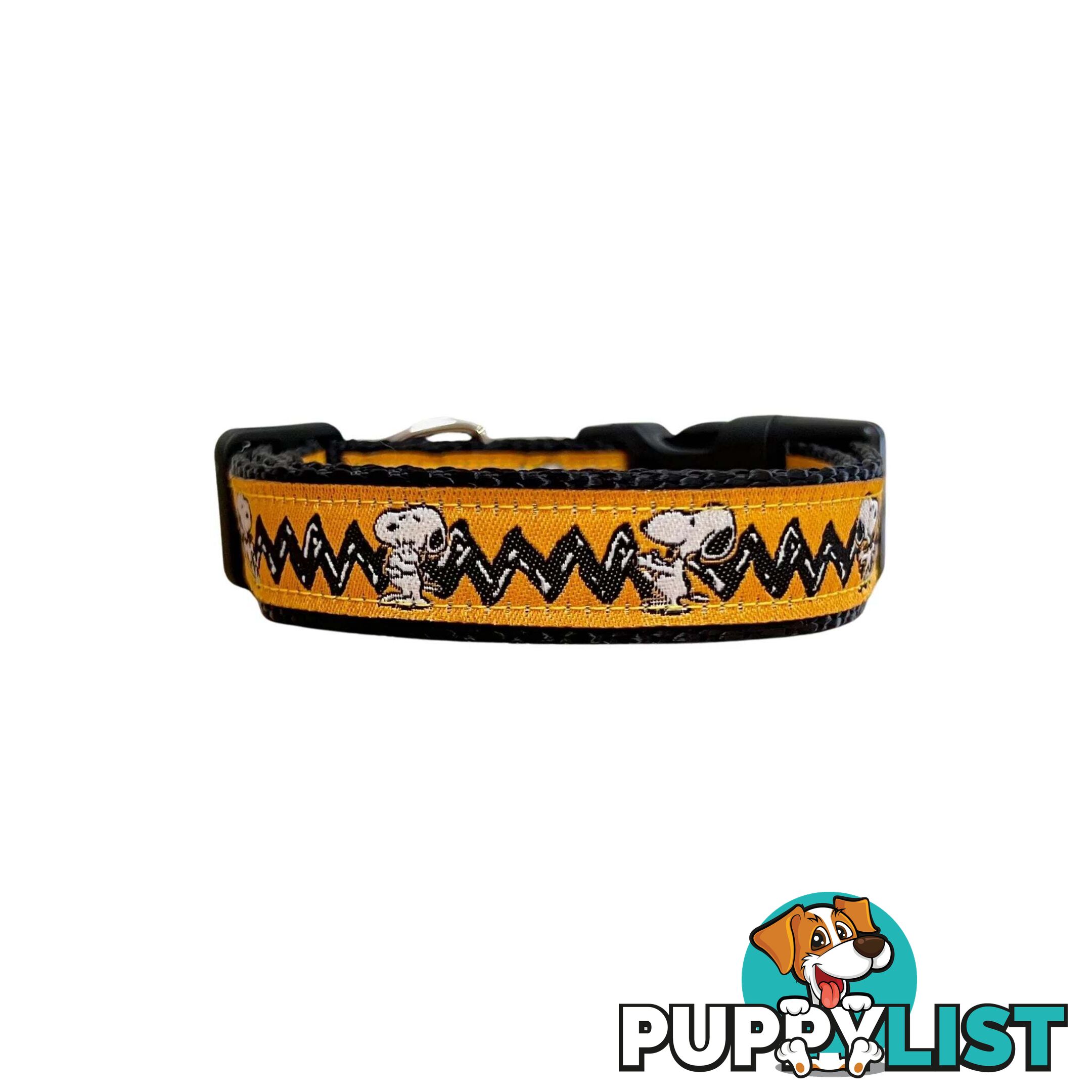 Snoopy Dog Collar - Hand Made by The Bark Side - TBSSNOOPLGE