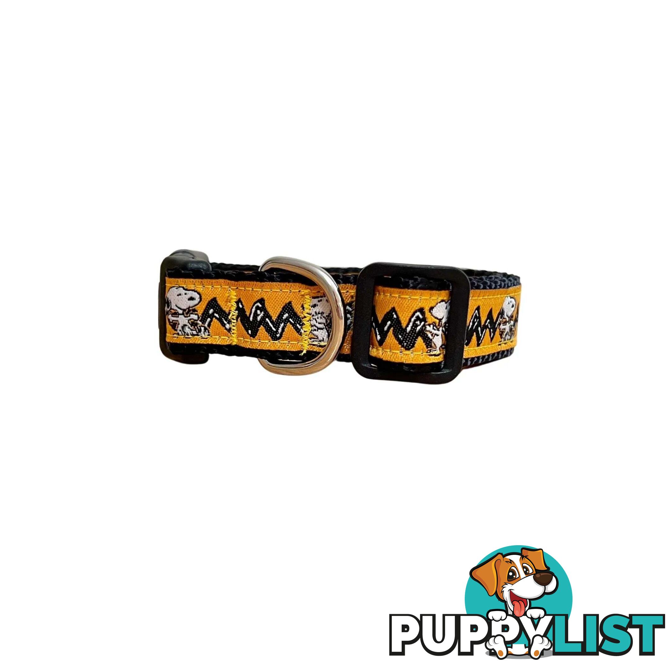 Snoopy Dog Collar - Hand Made by The Bark Side - TBSSNOOPLGE