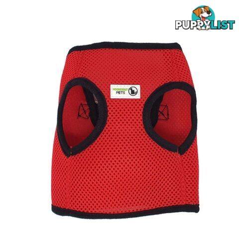 Doggie ID Vest Soft Air Mesh Personlised Embroidered - MDPIDVESXSRED