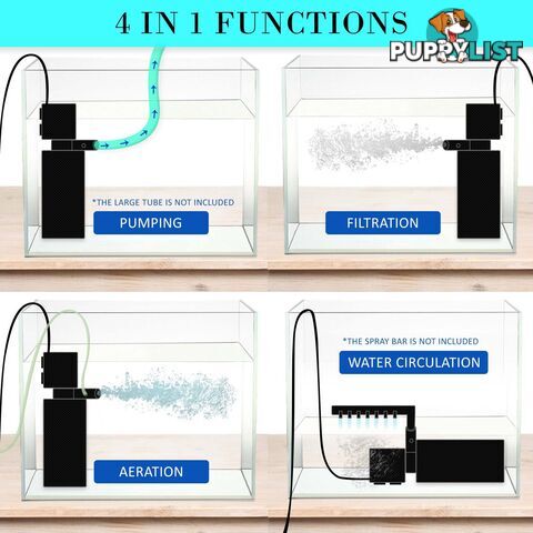 Aquarium Submersible Filter Pond Pump 1600L/H 35W 2.5m - V274-AQ-JP025F-35
