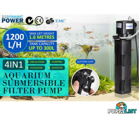 Dynamic Power Aquarium Submersible Filter Pond Pump - V274-AQ-JP025F-35