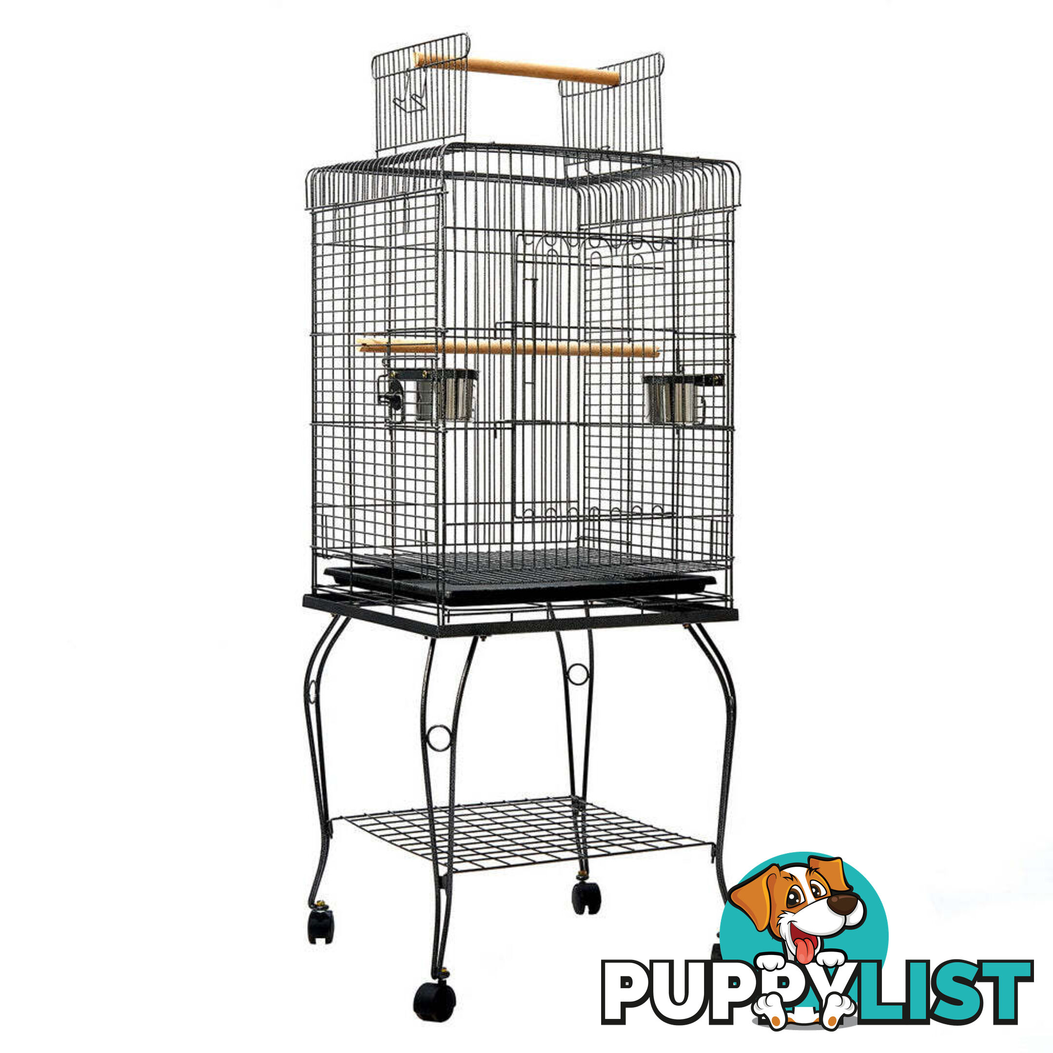 i.Pet Bird Cage 145cm Large Aviary - PET-BIRDCAGE-A102-BK